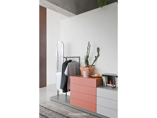 Commode Met Spiegel En Hangrek EASY Oranje 16 Commode Met Spiegel En Hangrek EASY Oranje - Afbeelding 14