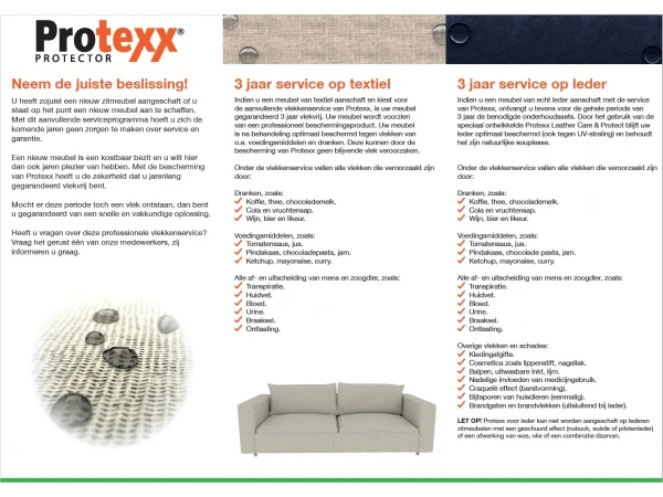 Protexx Lederkit | 2 Zitplaatsen | 3 Jaar Vlekkengarantie 5 Protexx Lederkit | 2 Zitplaatsen | 3 Jaar Vlekkengarantie - Afbeelding 3