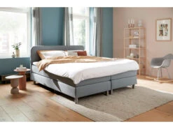 Boxspring MOOD Icl. Matras En Topper - Grijs Grijs -Lifetime || ESSENZA || Zuiver Winkel polypreen mood 3l 53747