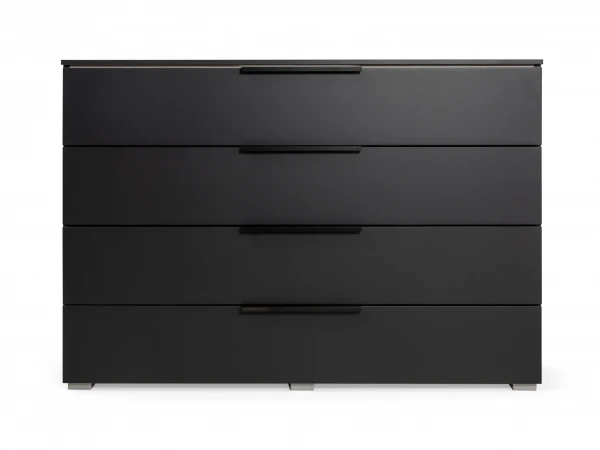 Commode Met 4 Laden 20 UP - Zwart Zwart 5 Commode Met 4 Laden 20 UP - Zwart Zwart - Afbeelding 3