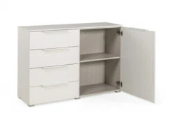 Commode Met 1 Deur & 4 Laden 20UP - Wit -Lifetime || ESSENZA || Zuiver Winkel rauch 20 up 62399
