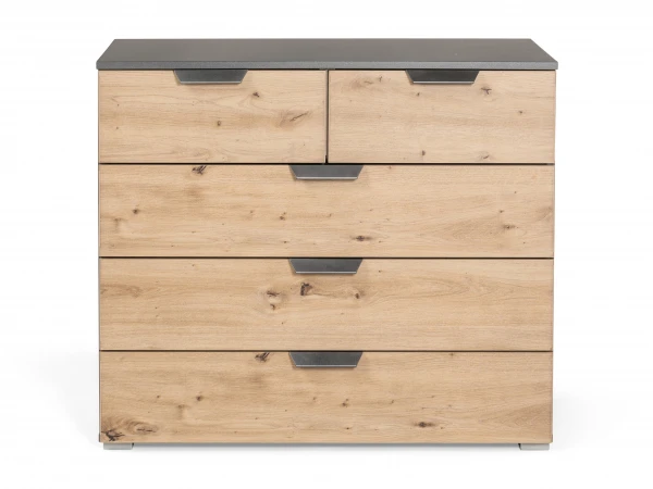 Commode ADITIO - Eik Grijs Hout 4 Commode ADITIO - Eik Grijs Hout - Afbeelding 2
