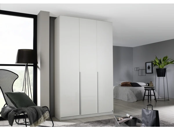 Draaideurkast ALABAMA - Wit Wit 3 Draaideurkast ALABAMA - Wit Wit