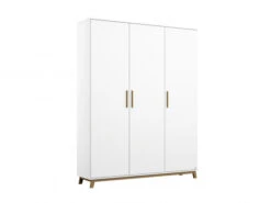 Kleerkast 3 Deuren CARLSSON - Wit Wit