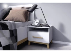 Nachtkastje CARLSSON - Wit Wit -Lifetime || ESSENZA || Zuiver Winkel rauch carlsson 29614