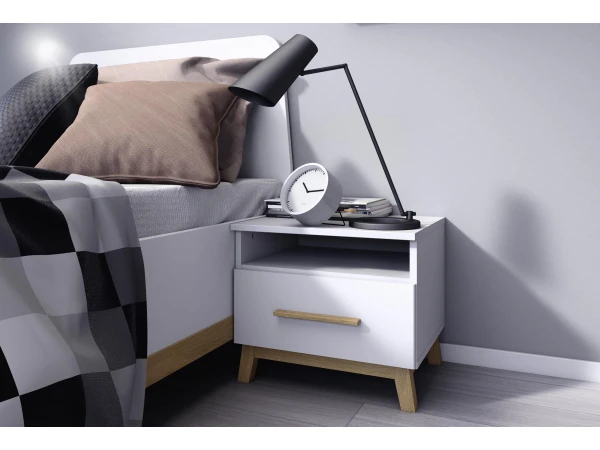 Jeugd Slaapkamer CARLSSON Wit 8 Jeugd Slaapkamer CARLSSON Wit - Afbeelding 6