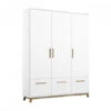 Kleerkast 3 Deuren En Laden CARLSSON - Wit Wit -Lifetime || ESSENZA || Zuiver Winkel rauch carlsson 32309
