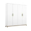 Kleerkast 4 Deuren CARLSSON - Wit Wit