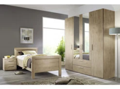 Bed EVELYN - Jackson Hickory Hout -Lifetime || ESSENZA || Zuiver Winkel rauch evelyn 47019 1