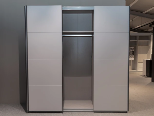 Schuifdeurkast KULMBACH - Grijs Grijs 4 Schuifdeurkast KULMBACH - Grijs Grijs - Afbeelding 2