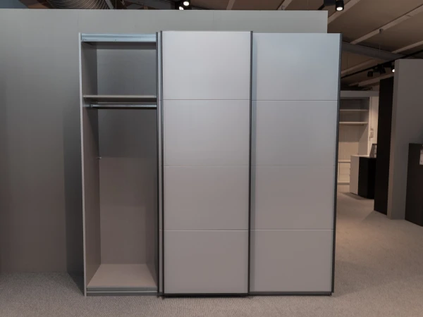 Schuifdeurkast KULMBACH - Grijs Grijs 6 Schuifdeurkast KULMBACH - Grijs Grijs - Afbeelding 4