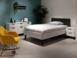 Bed MAVI-EXTRA - Zwart/Wit Multicolor -Lifetime || ESSENZA || Zuiver Winkel rauch mavi extra 72428