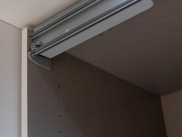 Kleerkast SYNCRONO Met Spiegel - Wit Wit 8 Kleerkast SYNCRONO Met Spiegel - Wit Wit - Afbeelding 6