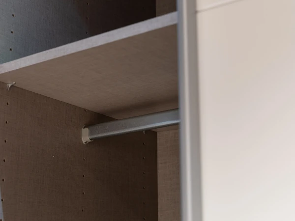 Kleerkast SYNCRONO Met Spiegel - Wit Wit 9 Kleerkast SYNCRONO Met Spiegel - Wit Wit - Afbeelding 7