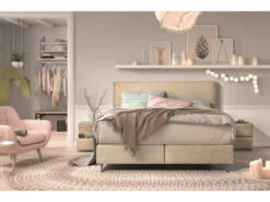 Boxspring BE-RELAX Incl. Matras En Topper - Beige Beige -Lifetime || ESSENZA || Zuiver Winkel revor be relax 32616
