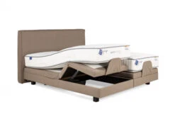 Elektrische Boxspring Incl. Hoofdbord MILANO - Bruin Bruin -Lifetime || ESSENZA || Zuiver Winkel revor milano 64821