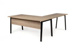 Aanbouwelement Voor Bureau BIZZY - Eik/zwart Hout -Lifetime || ESSENZA || Zuiver Winkel richter design bizzy 38864