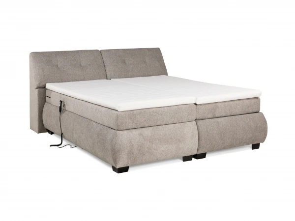 Elektr. Boxspring Incl. Matras En Topper CINCINATTI - Beige Beige 3 Elektr. Boxspring Incl. Matras En Topper CINCINATTI - Beige Beige