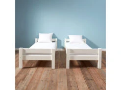 Ombouwbed / Hoogslaper Met Bureau BED4LIFE - Wit Wit -Lifetime || ESSENZA || Zuiver Winkel richter young design bed4life 27455