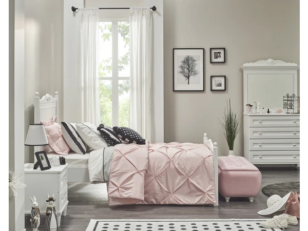 Poef BIANCA - Roze Roze 7 Poef BIANCA - Roze Roze - Afbeelding 5