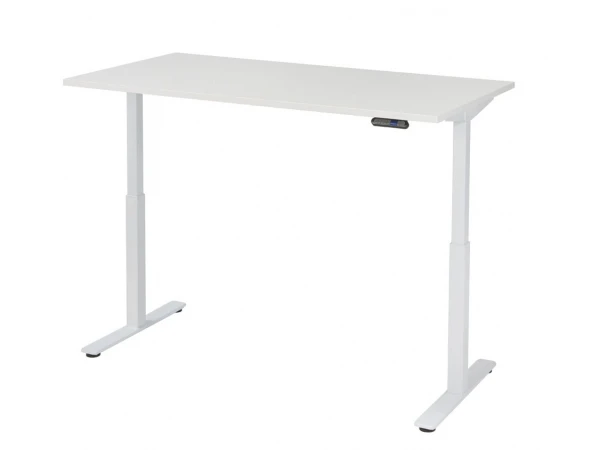 Bureau Verstelbaar In Hoogte - Wit Wit 5 Bureau Verstelbaar In Hoogte - Wit Wit - Afbeelding 3