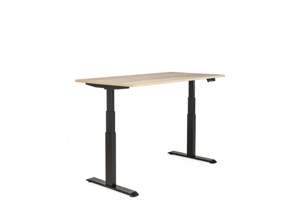 Zit/sta Bureau Elektrisch BUDGET - Eik/zwart Hout 6 Zit/sta Bureau Elektrisch BUDGET - Eik/zwart Hout - Afbeelding 4