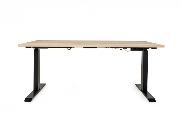 Zit/sta Bureau Elektrisch BUDGET - Eik/zwart Hout 7 Zit/sta Bureau Elektrisch BUDGET - Eik/zwart Hout - Afbeelding 5