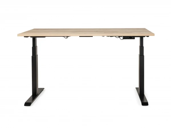 Zit/sta Bureau Elektrisch BUDGET - Eik/zwart Hout 8 Zit/sta Bureau Elektrisch BUDGET - Eik/zwart Hout - Afbeelding 6