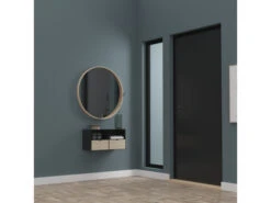 Hangkastje JOLIET - Zwart/hout Hout -Lifetime || ESSENZA || Zuiver Winkel richter young design joliet 41148