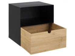 Hangkastje JOLIET - Zwart/hout Hout -Lifetime || ESSENZA || Zuiver Winkel richter young design joliet 41154