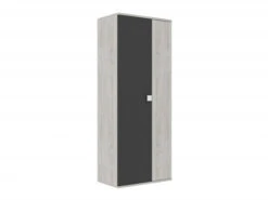 Kleerkast 2 Deuren JULES - Antraciet Grijs