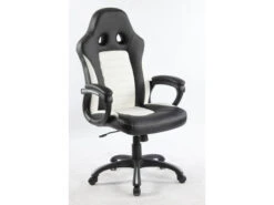 Bureaustoel JUNIOR - Zwart/Wit Zwart