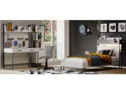 Bureau LEGEND Inclusief Opbouw - Wit Wit -Lifetime || ESSENZA || Zuiver Winkel richter young design legend 50468