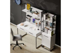 Bureau LEGEND Inclusief Opbouw - Wit Wit -Lifetime || ESSENZA || Zuiver Winkel richter young design legend 50469
