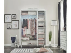 Kleerkast 3 Deuren LORA - Wit Wit -Lifetime || ESSENZA || Zuiver Winkel richter young design lora 36915