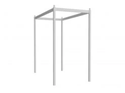 Opbouw Met Stof Voor Bed LORA Wit