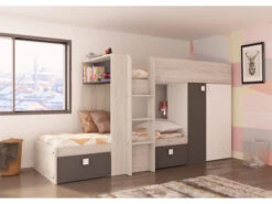 Stapelbed MAXIM - Antraciet Grijs -Lifetime || ESSENZA || Zuiver Winkel richter young design maxim 22836