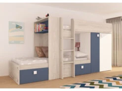 Stapelbed MAXIM - Blauw Blauw 10 Stapelbed MAXIM - Blauw Blauw -Lifetime || ESSENZA || Zuiver Winkel richter young design maxim 30357