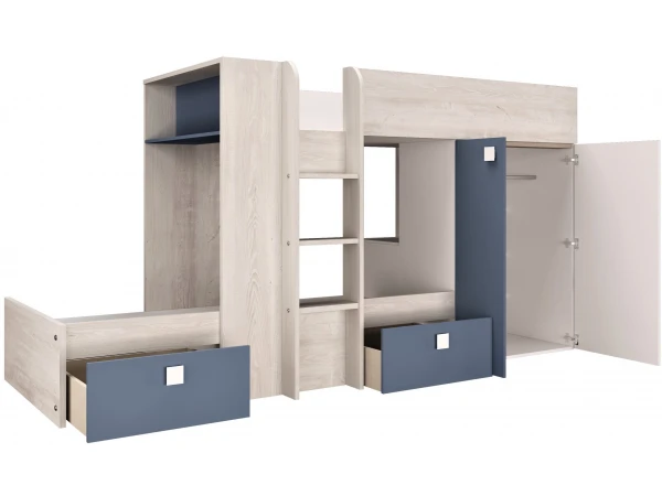 Stapelbed MAXIM - Blauw Blauw 7 Stapelbed MAXIM - Blauw Blauw - Afbeelding 5