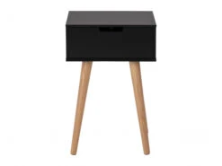 Nachtkastje MITRA - Zwart/eik Zwart