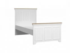 Eenpersoonsbed MONTE 90x200 Cm - Wit Wit