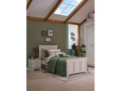 Eenpersoonsbed MONTE 90x200 Cm - Wit Wit -Lifetime || ESSENZA || Zuiver Winkel richter young design monte 51162