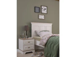 Eenpersoonsbed MONTE 90x200 Cm - Wit Wit -Lifetime || ESSENZA || Zuiver Winkel richter young design monte 51167