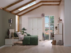 3-deurskast MONTE - Wit Wit -Lifetime || ESSENZA || Zuiver Winkel richter young design monte 51182