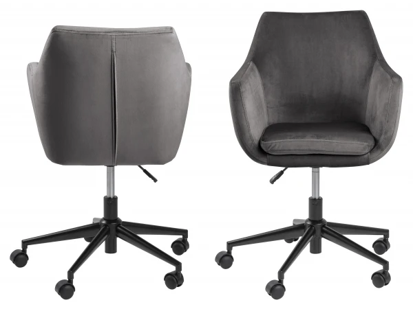 Bureaustoel NORA - Donkergrijs Grijs 8 Bureaustoel NORA - Donkergrijs Grijs - Afbeelding 6