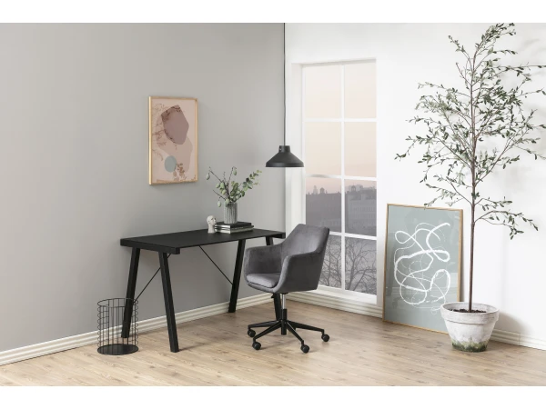 Bureaustoel NORA - Donkergrijs Grijs 4 Bureaustoel NORA - Donkergrijs Grijs - Afbeelding 2