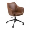 Bureaustoel NORA - Brandy Lederlook Cognac -Lifetime || ESSENZA || Zuiver Winkel richter young design nora 46120