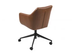 Bureaustoel NORA - Brandy Lederlook Cognac -Lifetime || ESSENZA || Zuiver Winkel richter young design nora 46121