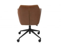 Bureaustoel NORA - Brandy Lederlook Cognac -Lifetime || ESSENZA || Zuiver Winkel richter young design nora 46123