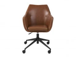 Bureaustoel NORA - Brandy Lederlook Cognac -Lifetime || ESSENZA || Zuiver Winkel richter young design nora 46124